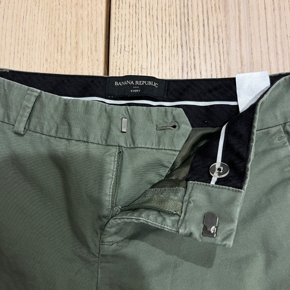 Banana republic women Avery green pant trousers petite 00 cropped ankle workwear - Picture 6 of 13